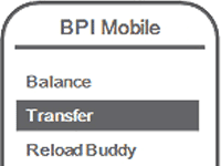 BPI mobile banking on Smart (SMS-based)