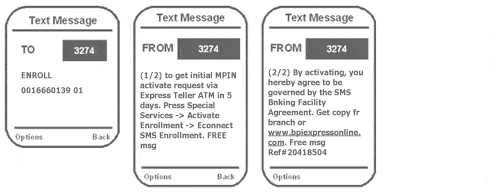 BPI-Smart SMS enrollment