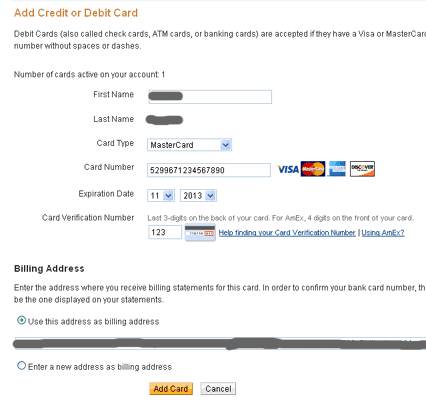 Paypal add credit/debit card