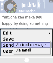 text message send or save